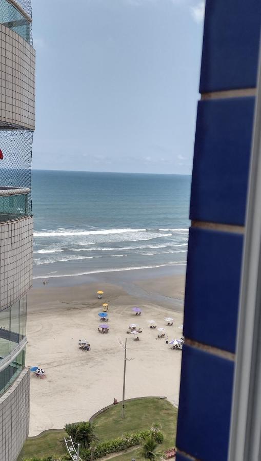 Belo Apartamento Com Vistas Para O Mar - Pe Na Areia - Churrasqueira Na Varanda Praia Grande  Exterior foto